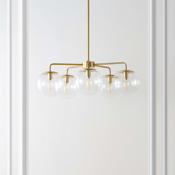 Safavieh Safavieh Negara Chandelier - Satin Brass/Clear