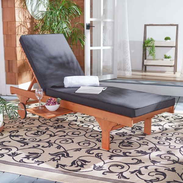 Safavieh Safavieh Newport Lounge Chair - Natural / Black