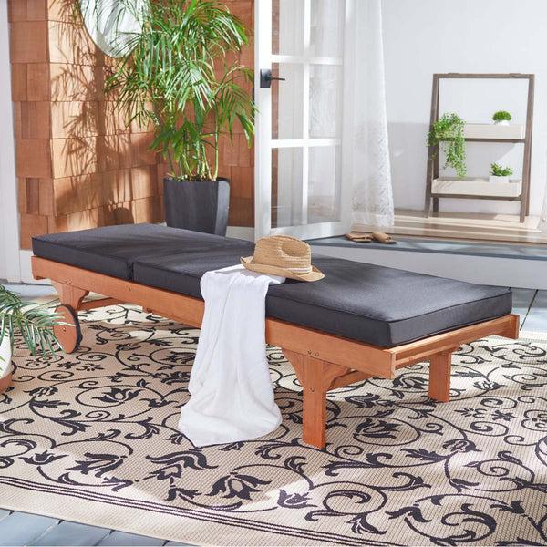 Safavieh Safavieh Newport Lounge Chair - Natural / Black