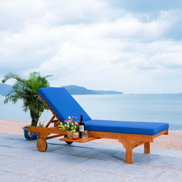 Safavieh Safavieh Newport Lounge Chair - Natural / Blue