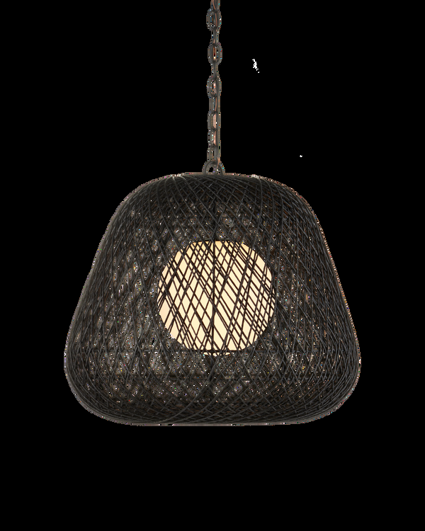 safavieh Osbert Black Pendant | Currey & Co - 9000-1243