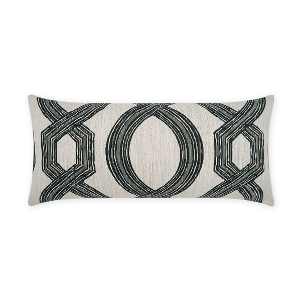 safavieh Outdoor Evadne Lumbar Pillow - Black | DV Kap