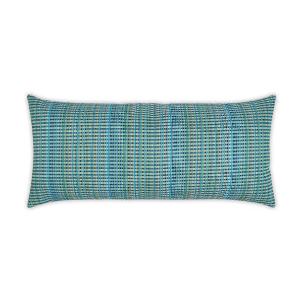 safavieh Outdoor Sunrun Lumbar Pillow - Blue | DV Kap