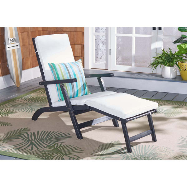 Safavieh Safavieh Palmdale Lounge Chair - Black / Beige