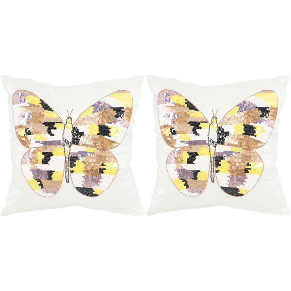 Safavieh Safavieh Papillon Pillow - Sdark Greyet Shimmer