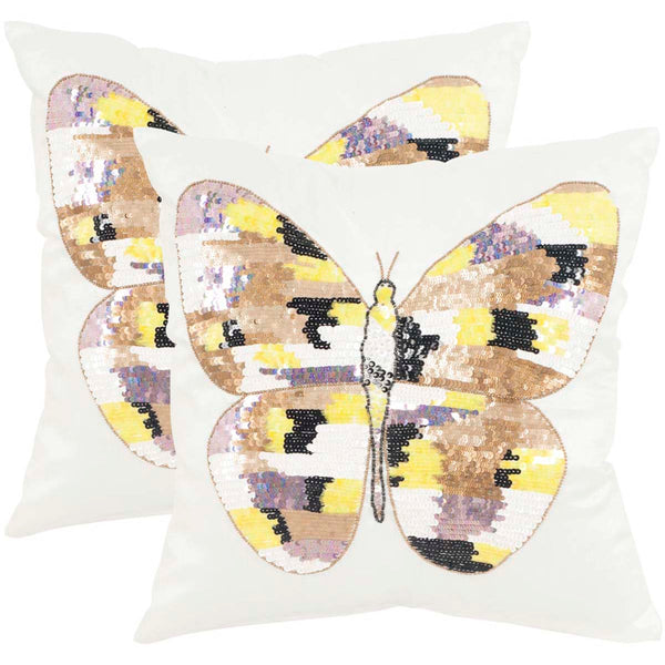 safavieh Safavieh Papillon Pillow - Sdark Greyet Shimmer