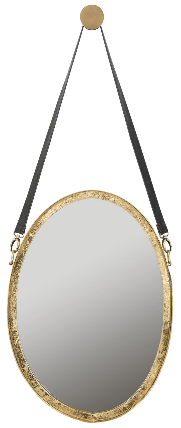 safavieh Safavieh Pembroke Strap Mirror-Antique Gold