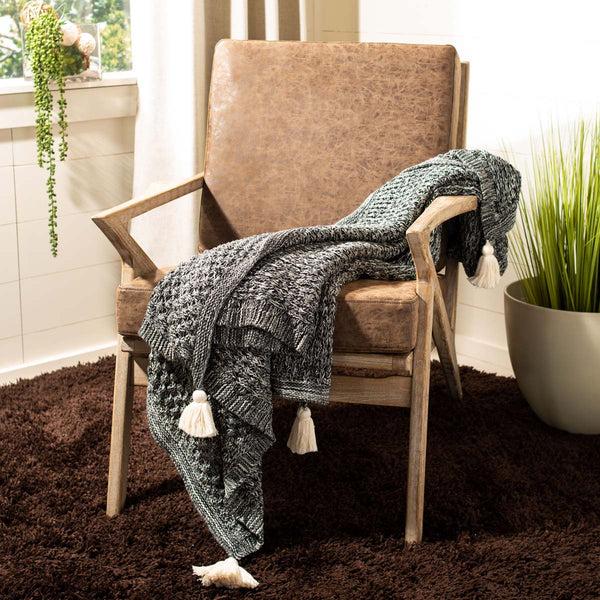 Safavieh Pennie Knit Tassel Throw | Safavieh - THR215