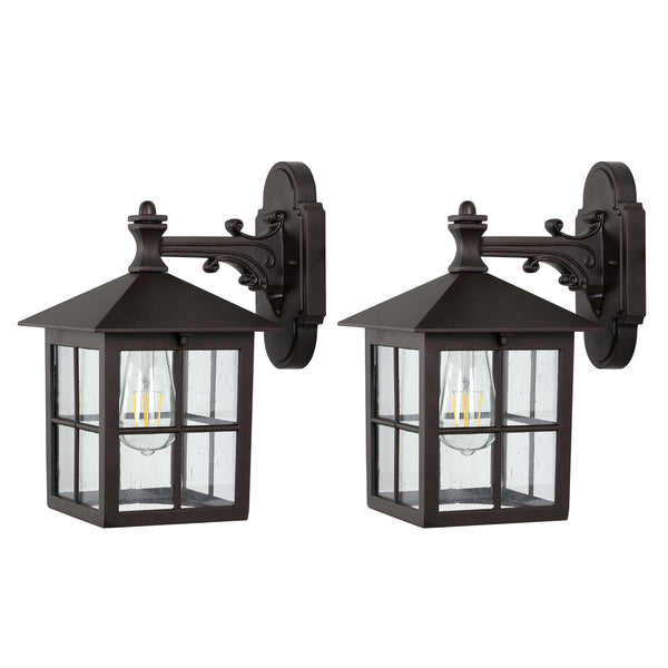 safavieh Safavieh Penryn Outdoor Wall Sconce - Black (Set of 2)