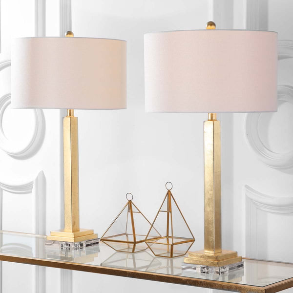 Safavieh Safavieh Perri 30 Inch H Crystal Base Table Lamp - Gold / Off White (Set Of 2)