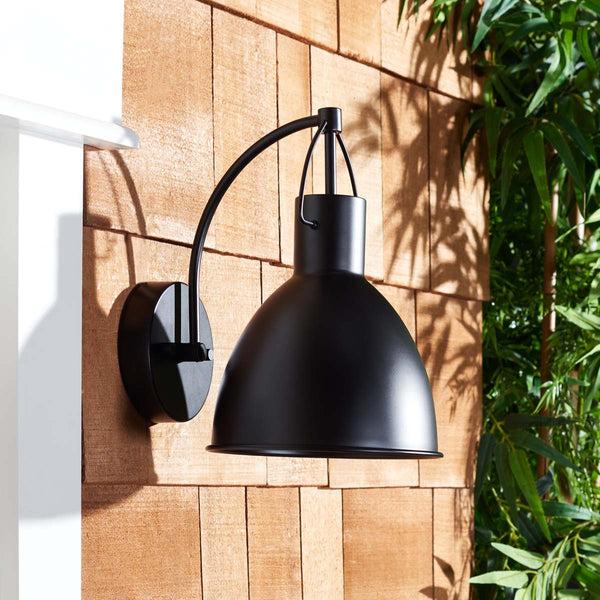 Safavieh Safavieh Priestly Outdoor Wall Sconce - Black (Set Of 2)