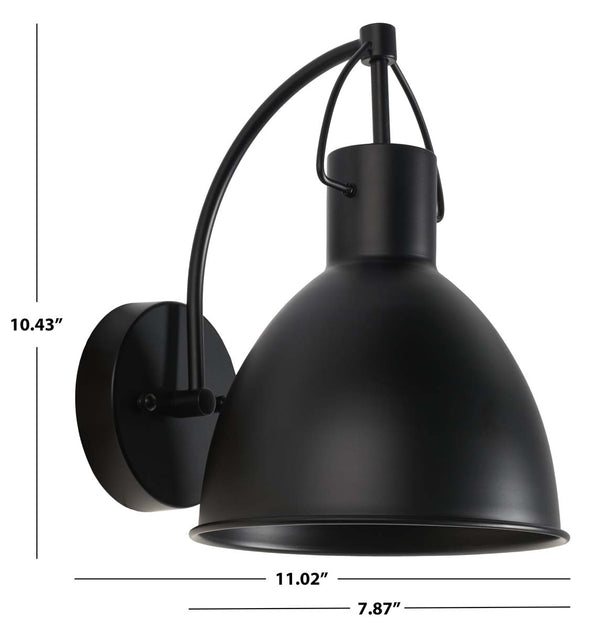 Safavieh Safavieh Priestly Outdoor Wall Sconce - Black (Set Of 2)