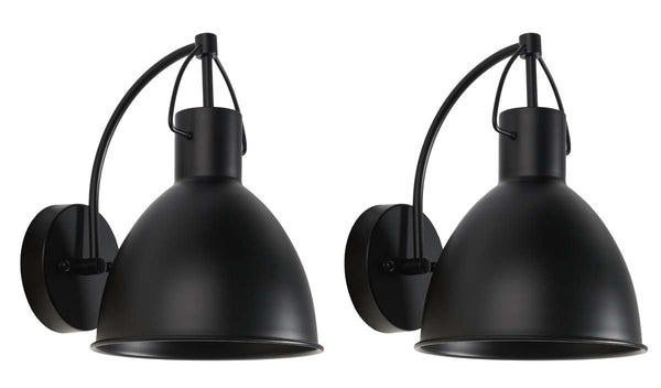 safavieh Safavieh Priestly Outdoor Wall Sconce - Black (Set of 2)