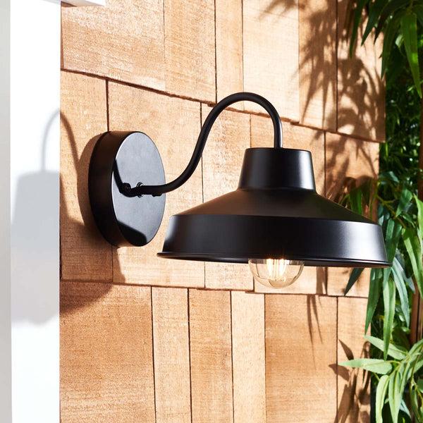 Safavieh Safavieh Quarry Outdoor Wall Sconce - Black (Set Of 2)