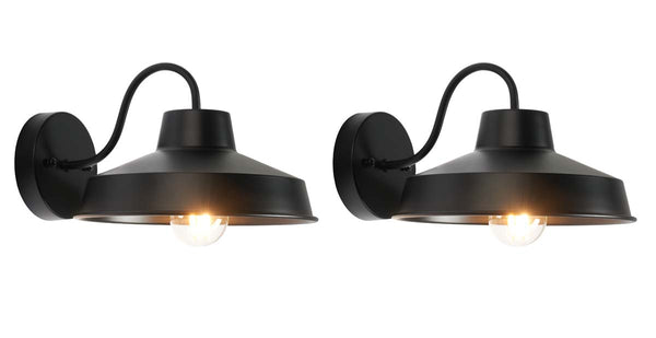 Safavieh Safavieh Quarry Outdoor Wall Sconce - Black (Set Of 2)
