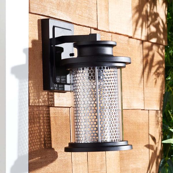 Safavieh Safavieh Queren Outdoor Wall Sconce - Black (Set Of 2)