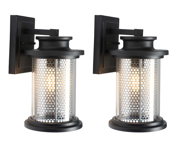 Safavieh Safavieh Queren Outdoor Wall Sconce - Black (Set Of 2)