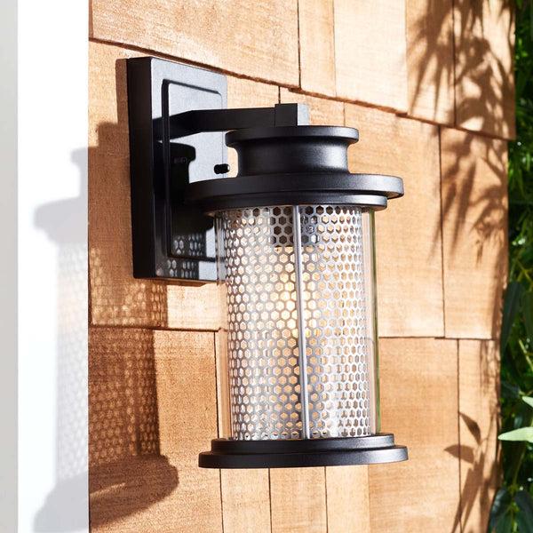 Safavieh Safavieh Queren Outdoor Wall Sconce - Black (Set Of 2)