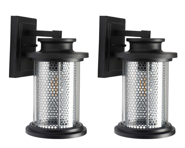 safavieh Safavieh Queren Outdoor Wall Sconce - Black (Set of 2)