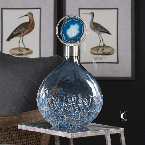 Safavieh Rae Sky Blue Vase - Uttermost - 20930