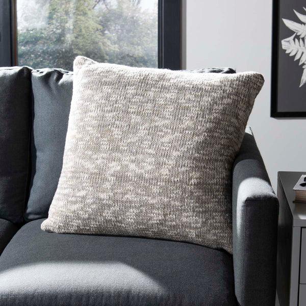 Safavieh Safavieh Ralen Knit Pillow - Light Grey/Natural/Gold Lurex