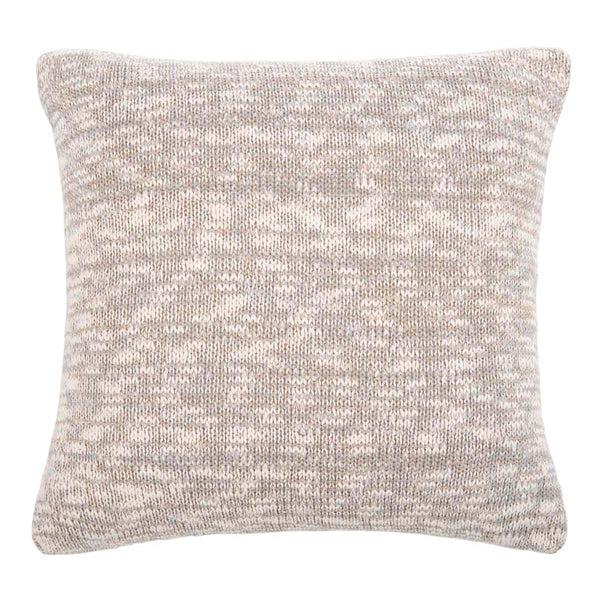 safavieh Safavieh Ralen Knit Pillow - Light Grey/Natural/Gold Lurex