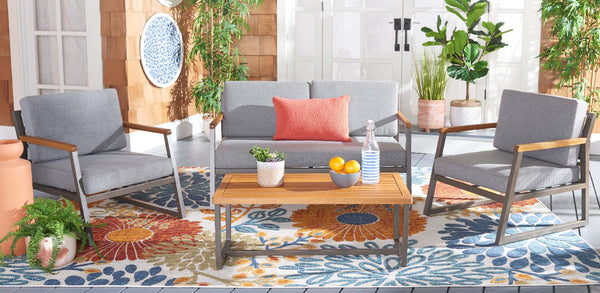 Safavieh Safavieh Randolph 4 Pc Living Set - Grey / Grey