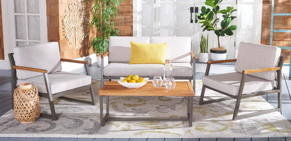 Safavieh Safavieh Randolph 4 Pc Living Set - Grey / Light Grey