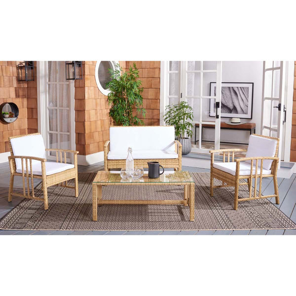 Safavieh Safavieh Reslor 4 Pc Living Set - Natural / White