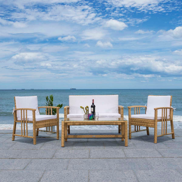 Safavieh Safavieh Reslor 4 Pc Living Set - Natural / White