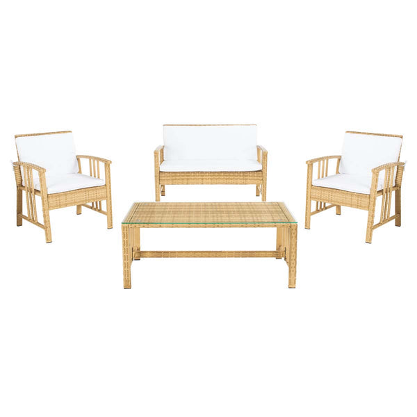 safavieh Safavieh Reslor 4 Pc Living Set - Natural / White