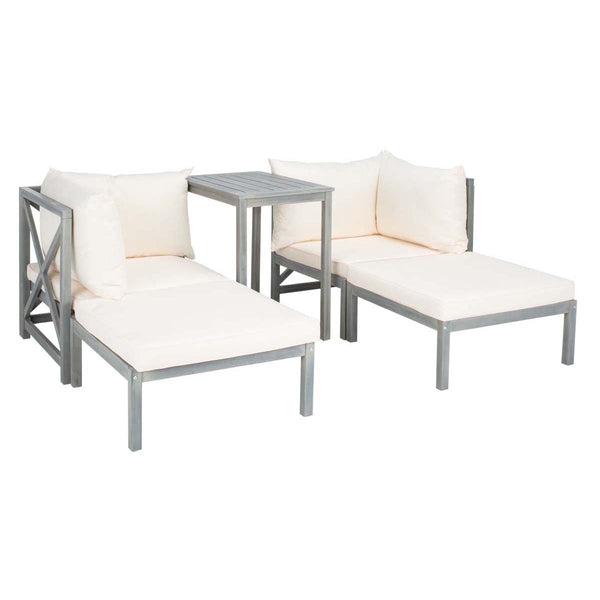 Safavieh Safavieh Ronson 5 Piece Sectional Set - Ash Grey