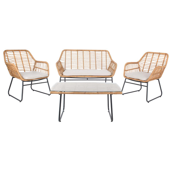 safavieh Safavieh Roston 4Pc Living Set - Natural / Beige