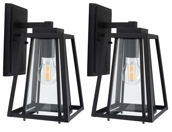 safavieh Safavieh Rydler Outdoor Wall Sconce - Black (Set of 2)