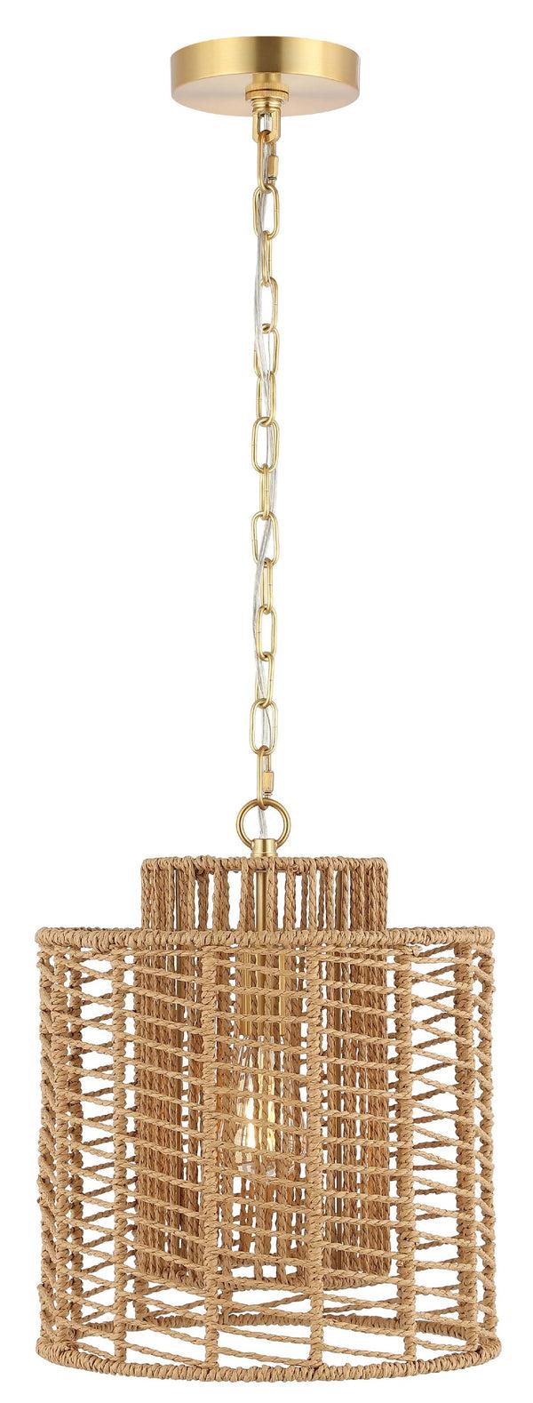 Safavieh Safavieh Ryoa 12.25 Inch Extendable Pendant - Natural / Gold