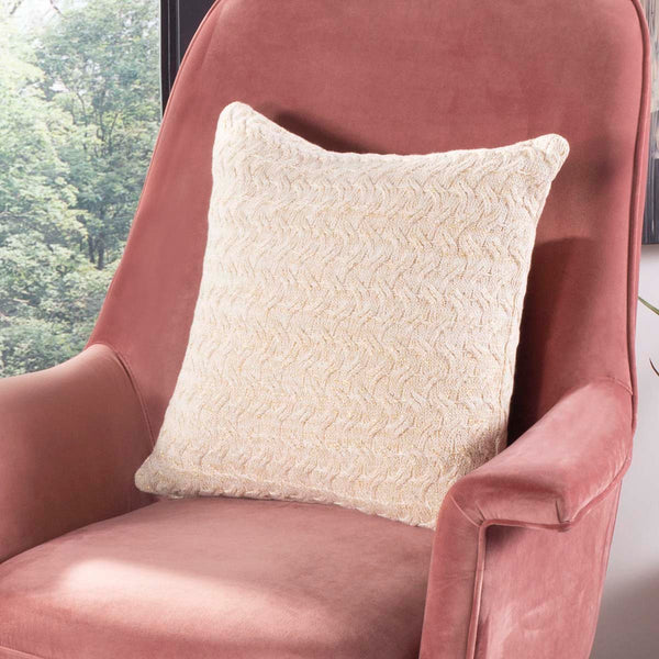 Safavieh Safavieh Adara Knit Pillow - Natural/Gold
