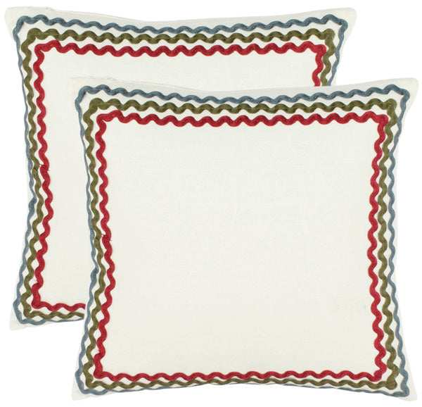 safavieh Safavieh Annie Pillow-White (Set of 2)