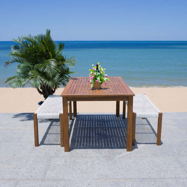 Safavieh Safavieh Aquina Dining Set - Natural / White