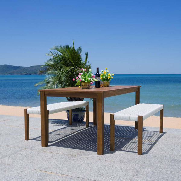 Safavieh Safavieh Aquina Dining Set - Natural / White
