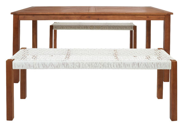 safavieh Safavieh Aquina Dining Set - Natural / White
