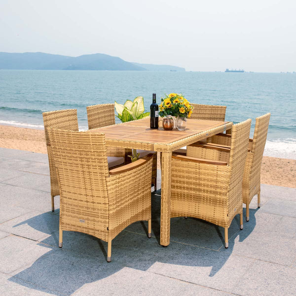 safavieh Safavieh Ashwin Dining Set - Natural / White