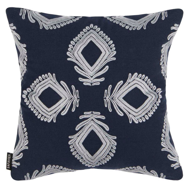safavieh Safavieh Blossom Pillow - Navy/Periwinkle