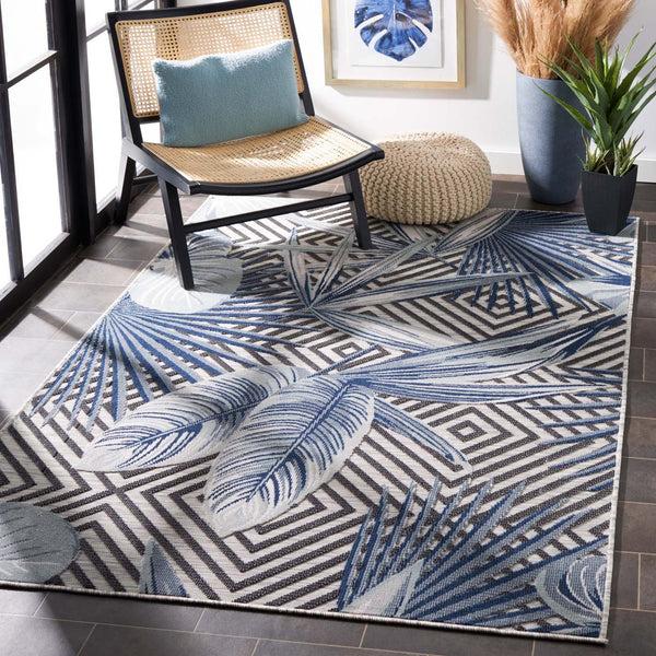 safavieh Safavieh Cabana Rug CBN447N - Ivory / Navy