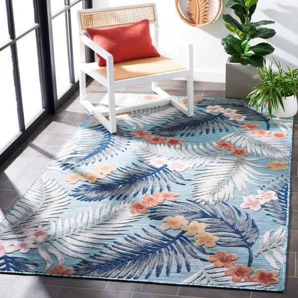 Safavieh Safavieh Cabana Rug CBN451J - Aqua / Ivory