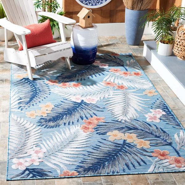 safavieh Safavieh Cabana Rug CBN451J - Aqua / Ivory