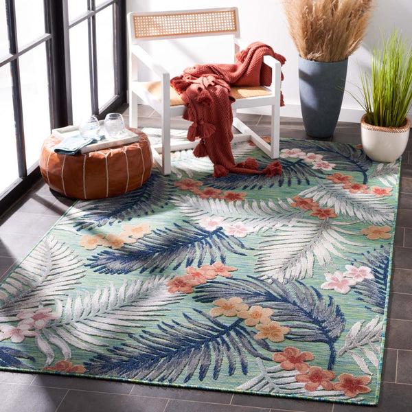 safavieh Safavieh Cabana Rug CBN451Y - Green / Navy