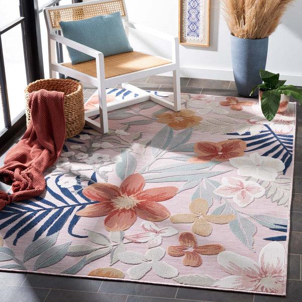 safavieh Safavieh Cabana Rug CBN454F - Pink / Grey