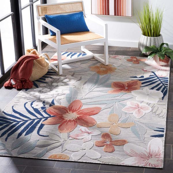 safavieh Safavieh Cabana Rug CBN454G - Grey / Rust