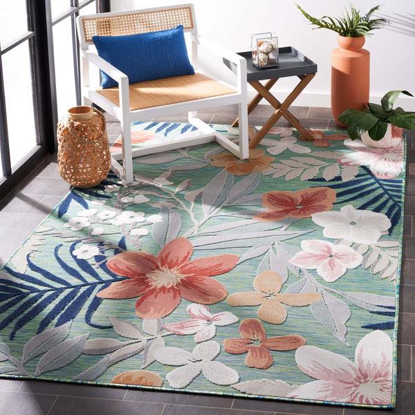 safavieh Safavieh Cabana Rug CBN454Y - Green / Rust