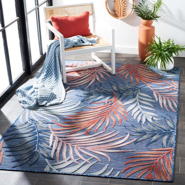 Safavieh Safavieh Cabana Rug CBN458M - Blue / Rust